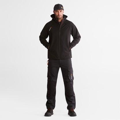 Mens Timberland Timberland PRO® Power Zip Hooded Softshell Jacket for Men in Black