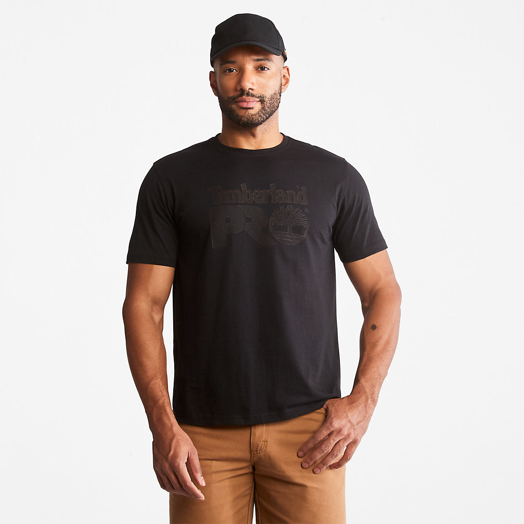 Mens Timberland Timberland PRO® Textured Graphic T-Shirt for Men in Black