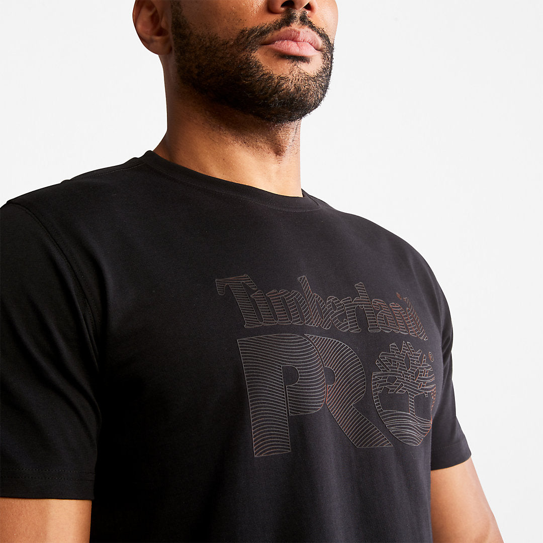 Mens Timberland Timberland PRO® Textured Graphic T-Shirt for Men in Black