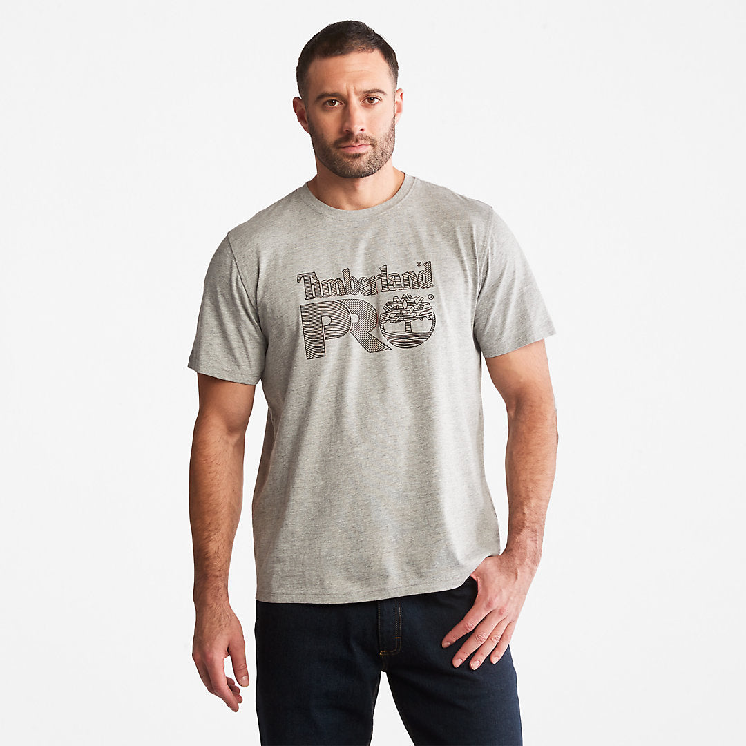 Mens Timberland Timberland PRO® Textured Graphic T-Shirt for Men in Grey