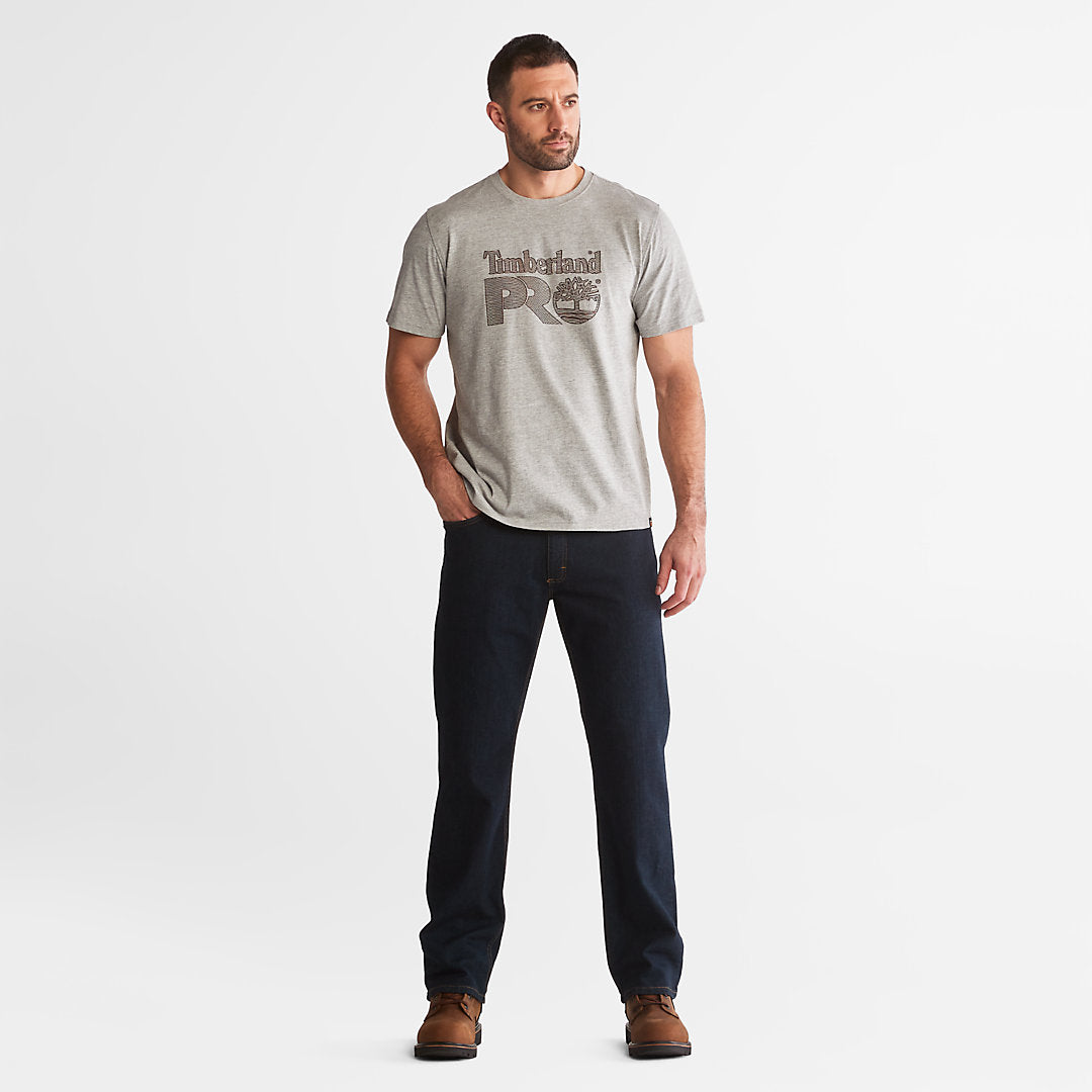 Mens Timberland Timberland PRO® Textured Graphic T-Shirt for Men in Grey