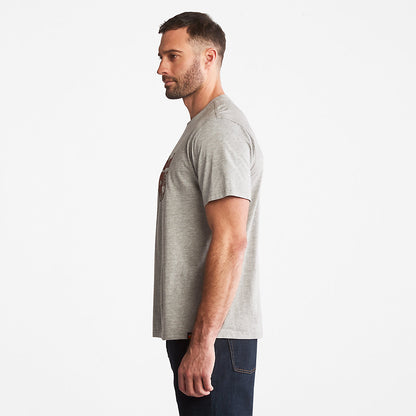 Mens Timberland Timberland PRO® Textured Graphic T-Shirt for Men in Grey
