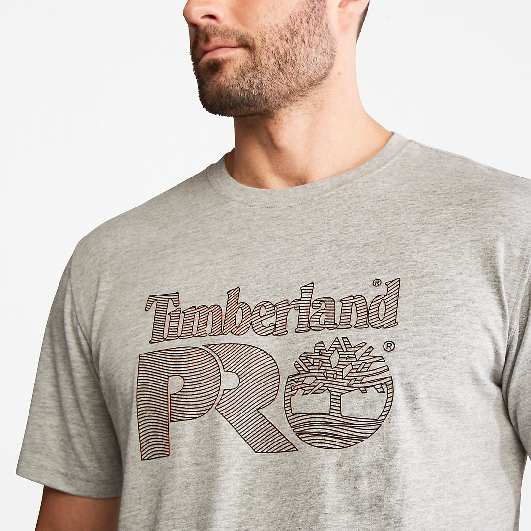 Mens Timberland Timberland PRO® Textured Graphic T-Shirt for Men in Grey