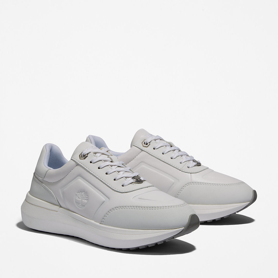 Womens Timberland Seoul City Leather Trainer for Women in White
