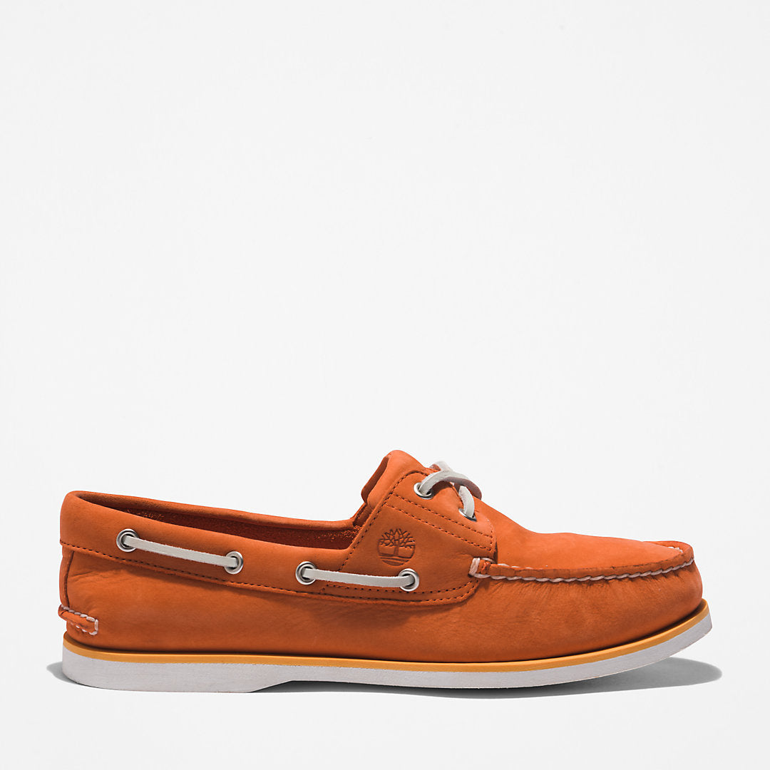 Mens Timberland Timberland® 2-Eye Classic Boat Shoe for Men in Orange