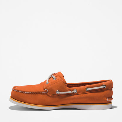 Mens Timberland Timberland® 2-Eye Classic Boat Shoe for Men in Orange