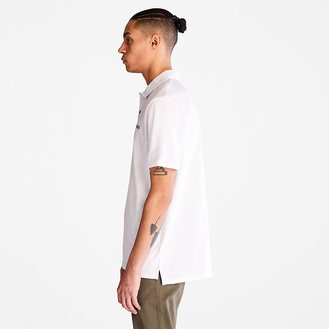 Mens Timberland Outdoor Heritage Polo Shirt for Men in White
