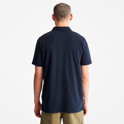 Mens Timberland Outdoor Heritage Polo Shirt for Men in Navy