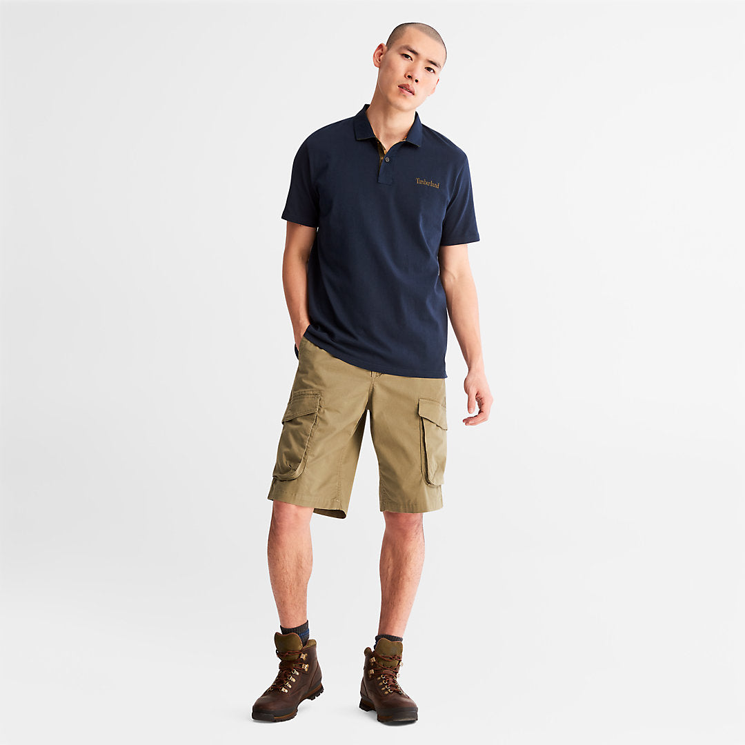 Mens Timberland Outdoor Heritage Polo Shirt for Men in Navy