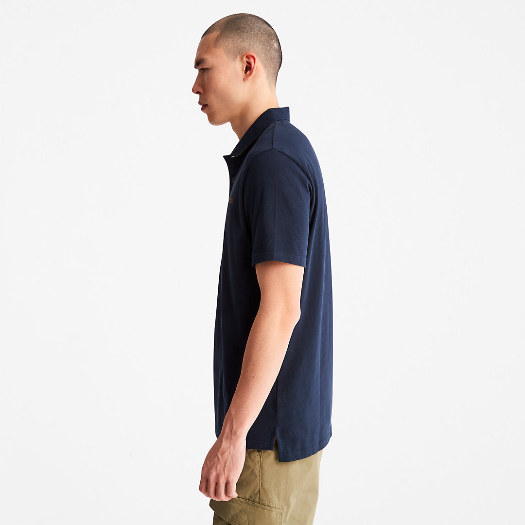 Mens Timberland Outdoor Heritage Polo Shirt for Men in Navy