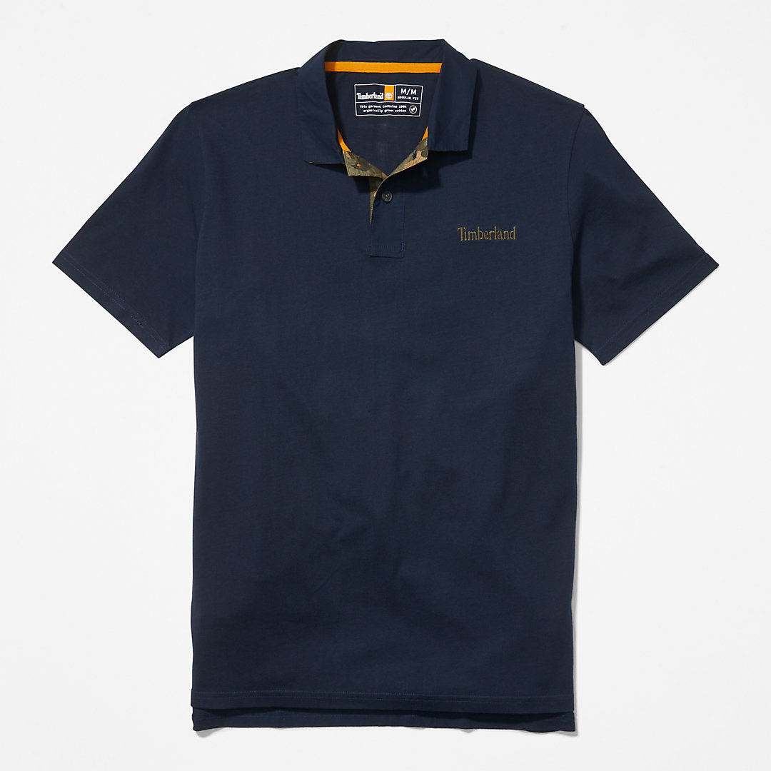 Mens Timberland Outdoor Heritage Polo Shirt for Men in Navy