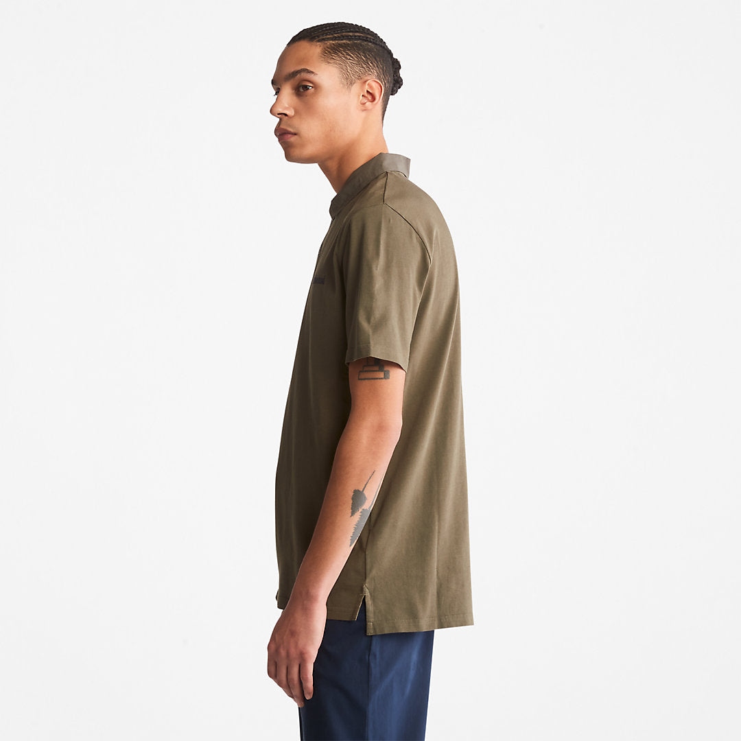 Mens Timberland Outdoor Heritage Polo Shirt for Men in Dark Green