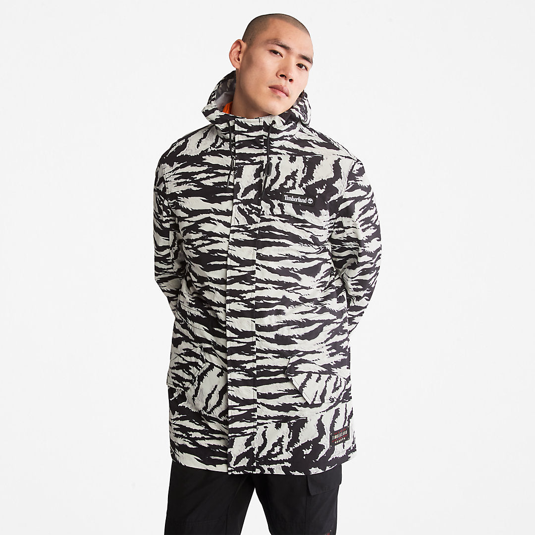 Mens Timberland All Gender 3-in-1 Year of the Tiger Jacket in White