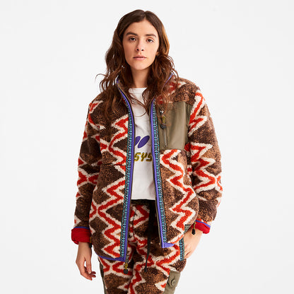 Mens Timberland Bee Line x Timberland® Fleece Jacket in Red