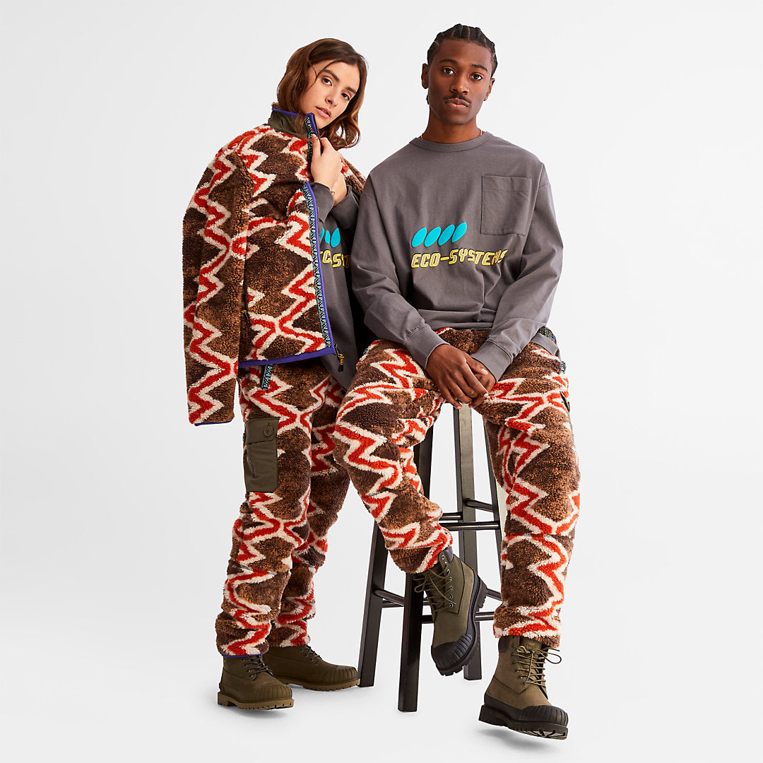 Mens Timberland Bee Line x Timberland® Long-sleeved T-Shirt in Grey