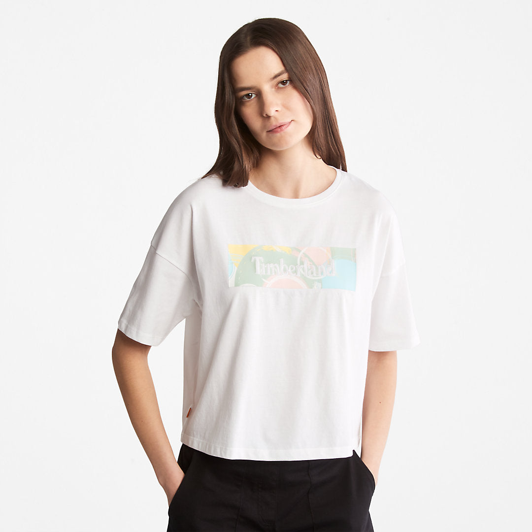 Womens Timberland Pastel T-Shirt for Women in White