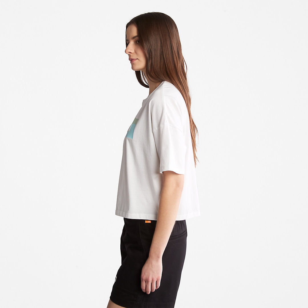 Womens Timberland Pastel T-Shirt for Women in White