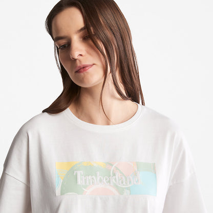Womens Timberland Pastel T-Shirt for Women in White