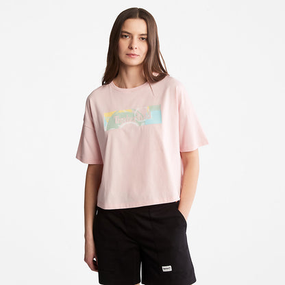 Womens Timberland Pastel T-Shirt for Women in Pink