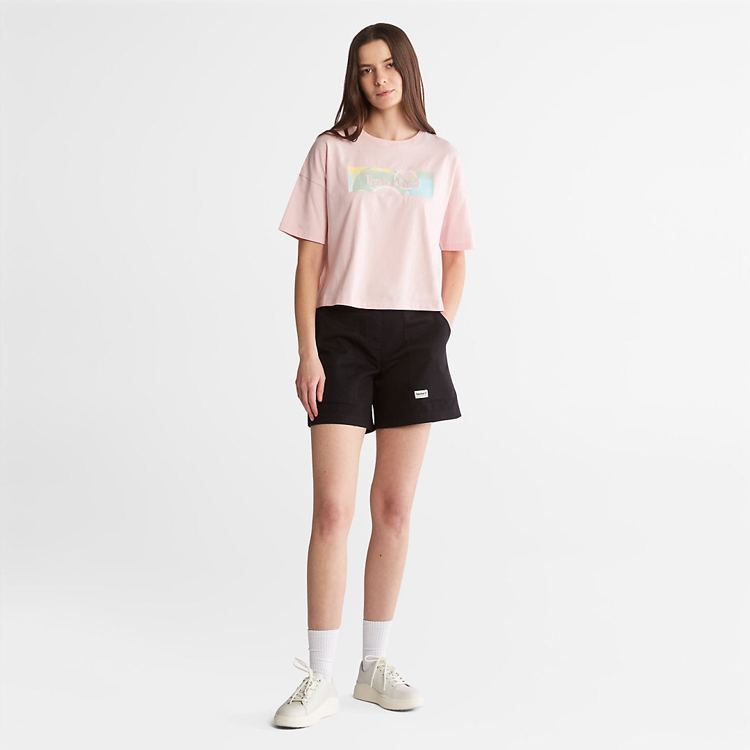 Womens Timberland Pastel T-Shirt for Women in Pink