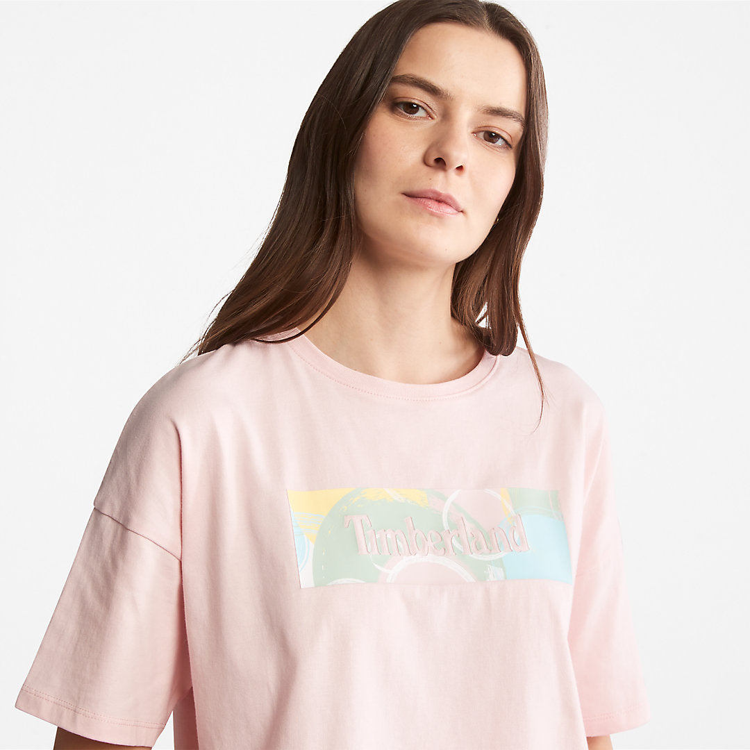 Womens Timberland Pastel T-Shirt for Women in Pink