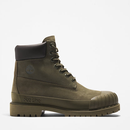 Mens Timberland Bee Line x Timberland® 6 Inch Rubber Toe Boot for Men in Dark Green