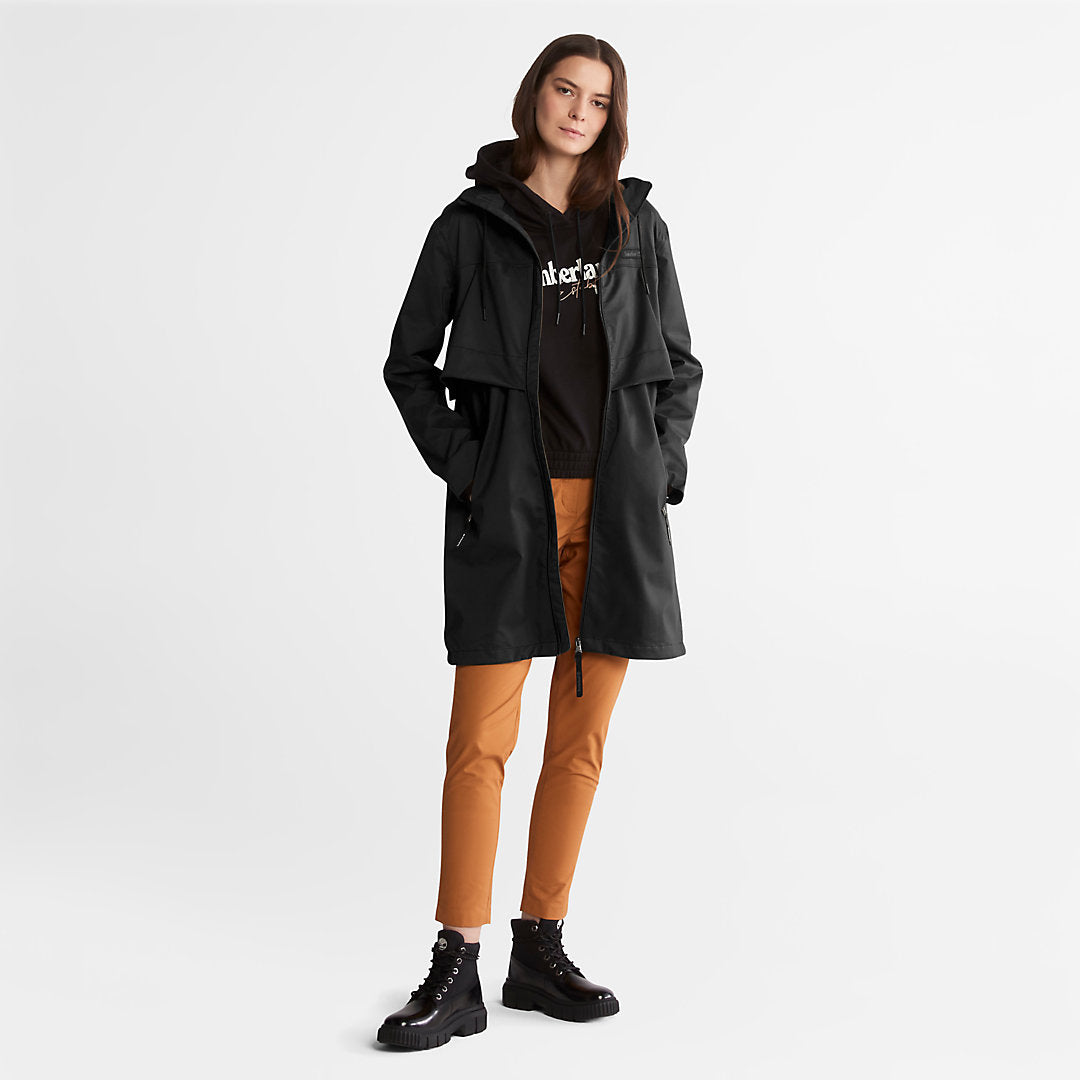 Womens Timberland Waterproof Mid-length Parka for Women in Black