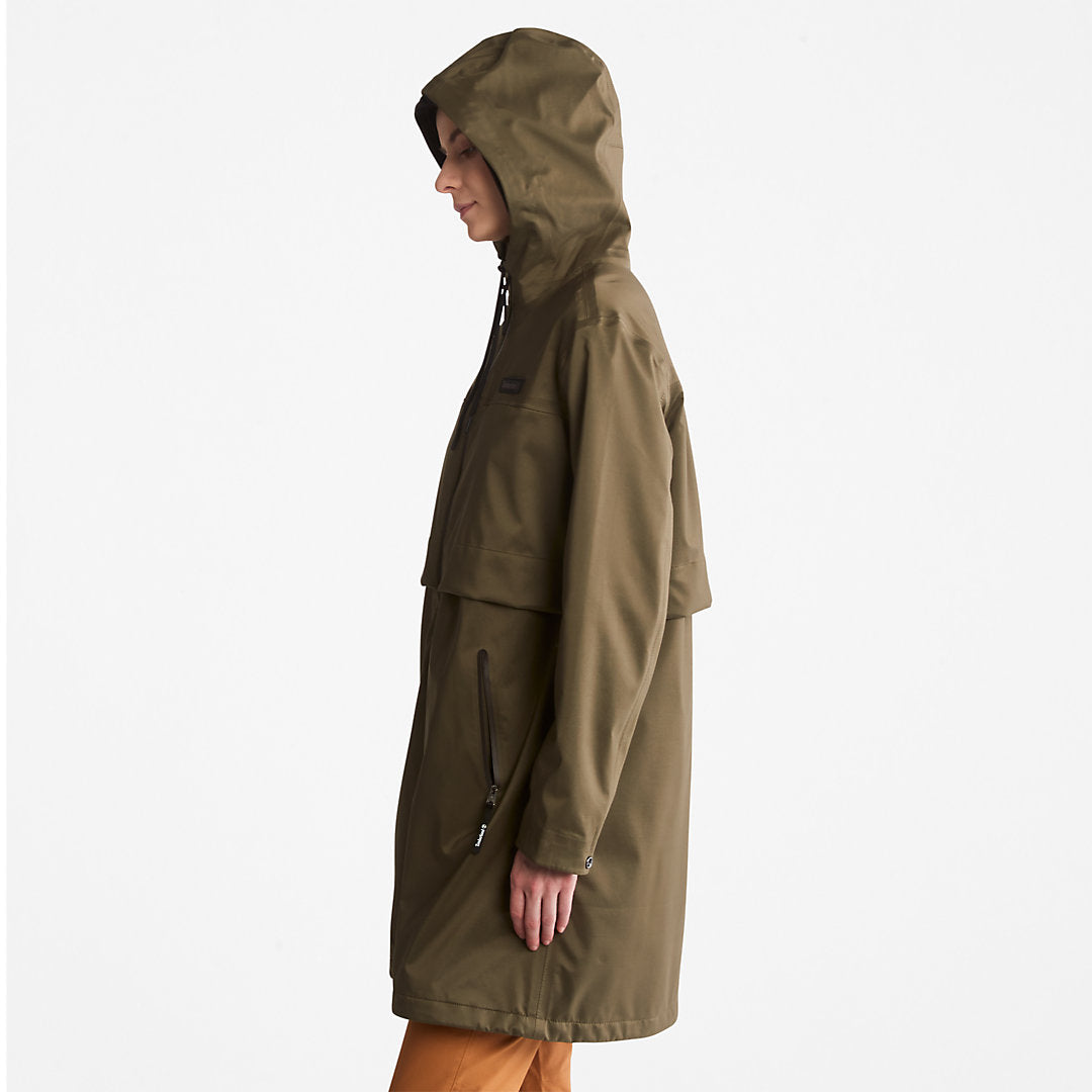 Womens Timberland Waterproof Mid-length Parka for Women in Dark Green