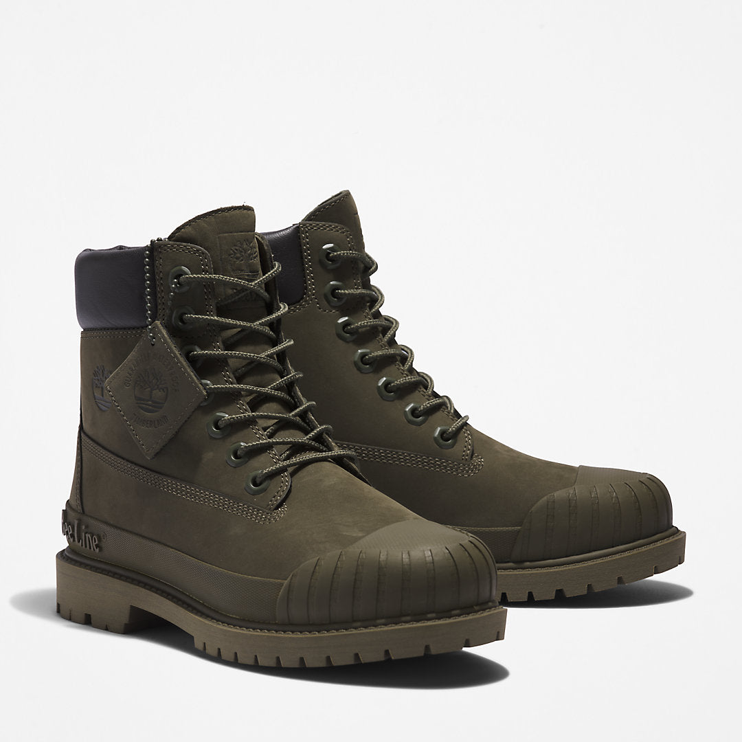 Womens Timberland Bee Line x Timberland® 6 Inch Rubber Toe Boot for Women in Dark Green
