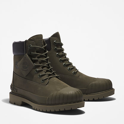 Womens Timberland Bee Line x Timberland® 6 Inch Rubber Toe Boot for Women in Dark Green