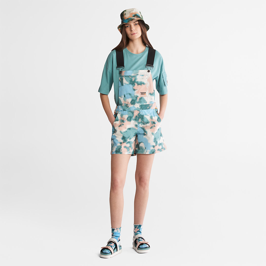 Womens Timberland Dungaree Shorts for Women in Summer Print