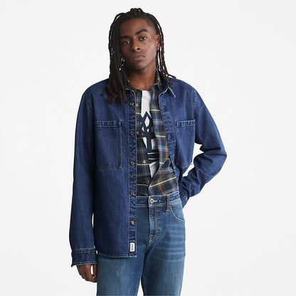 Mens Timberland Outdoor Heritage Denim EK+ Overshirt for Men in Indigo