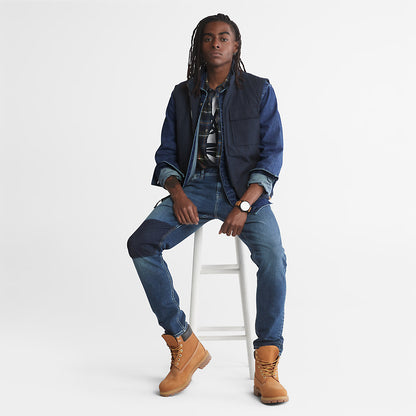 Mens Timberland Outdoor Heritage Denim EK+ Overshirt for Men in Indigo