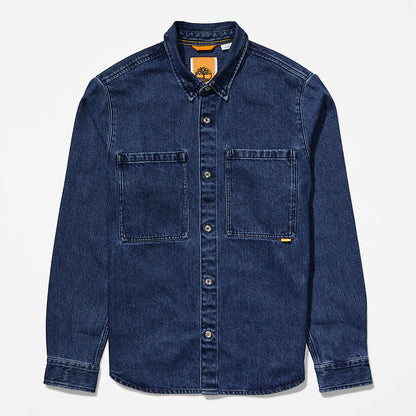 Mens Timberland Outdoor Heritage Denim EK+ Overshirt for Men in Indigo
