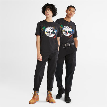 Mens Timberland Paint Pride T-Shirt in Black