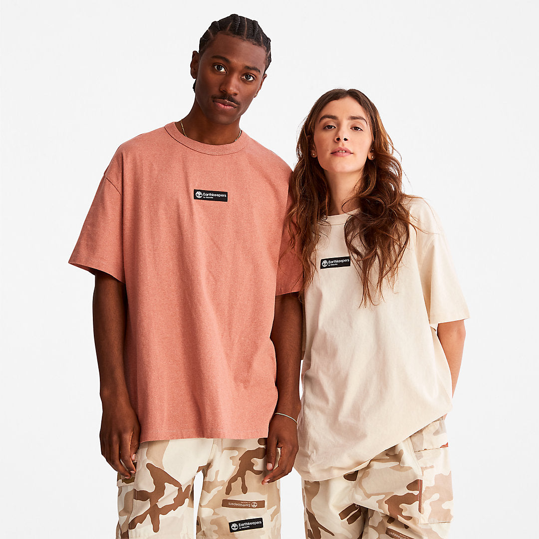 Mens Timberland Earthkeepers® by Raeburn Archive Globe T-Shirt in Orange