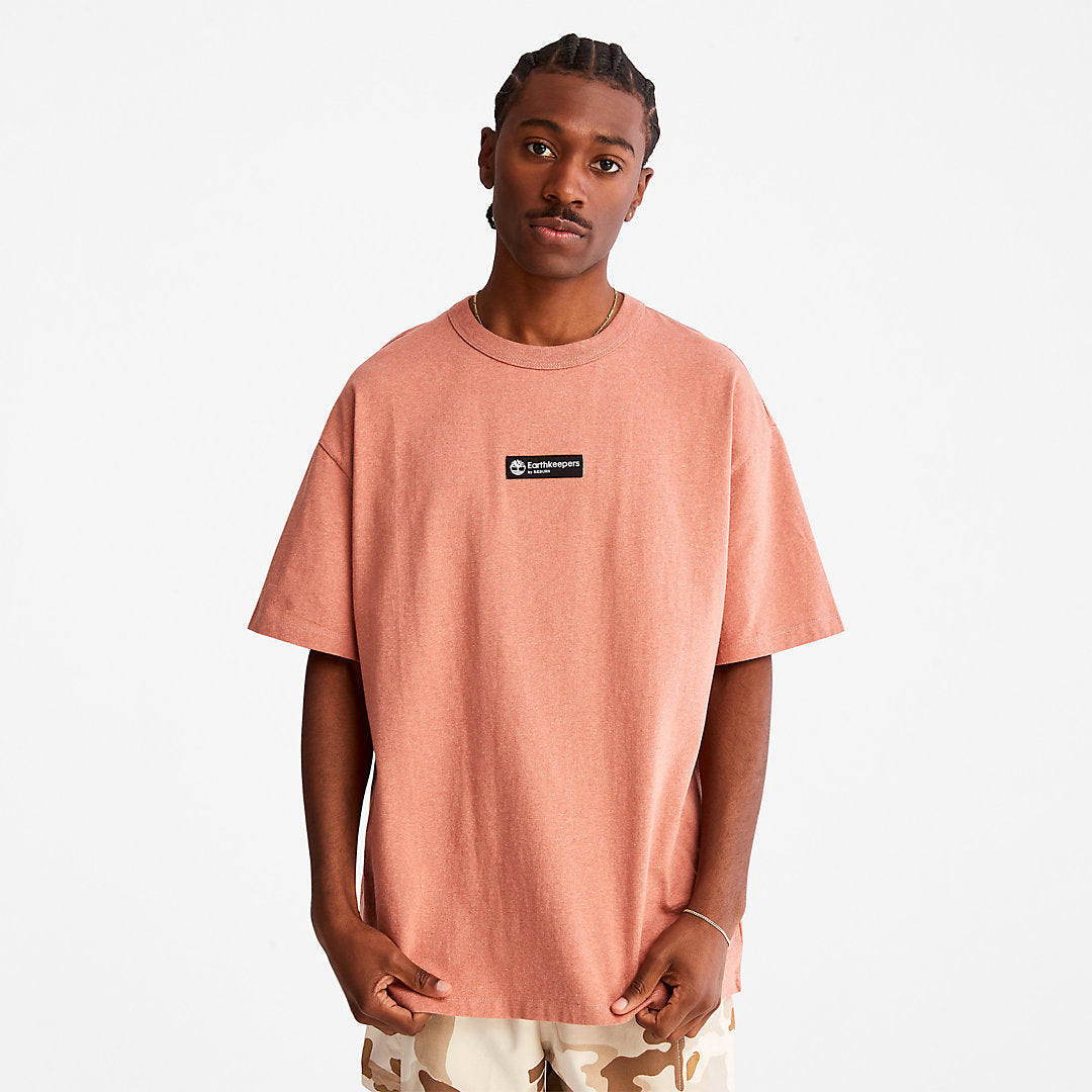 Mens Timberland Earthkeepers® by Raeburn Archive Globe T-Shirt in Orange