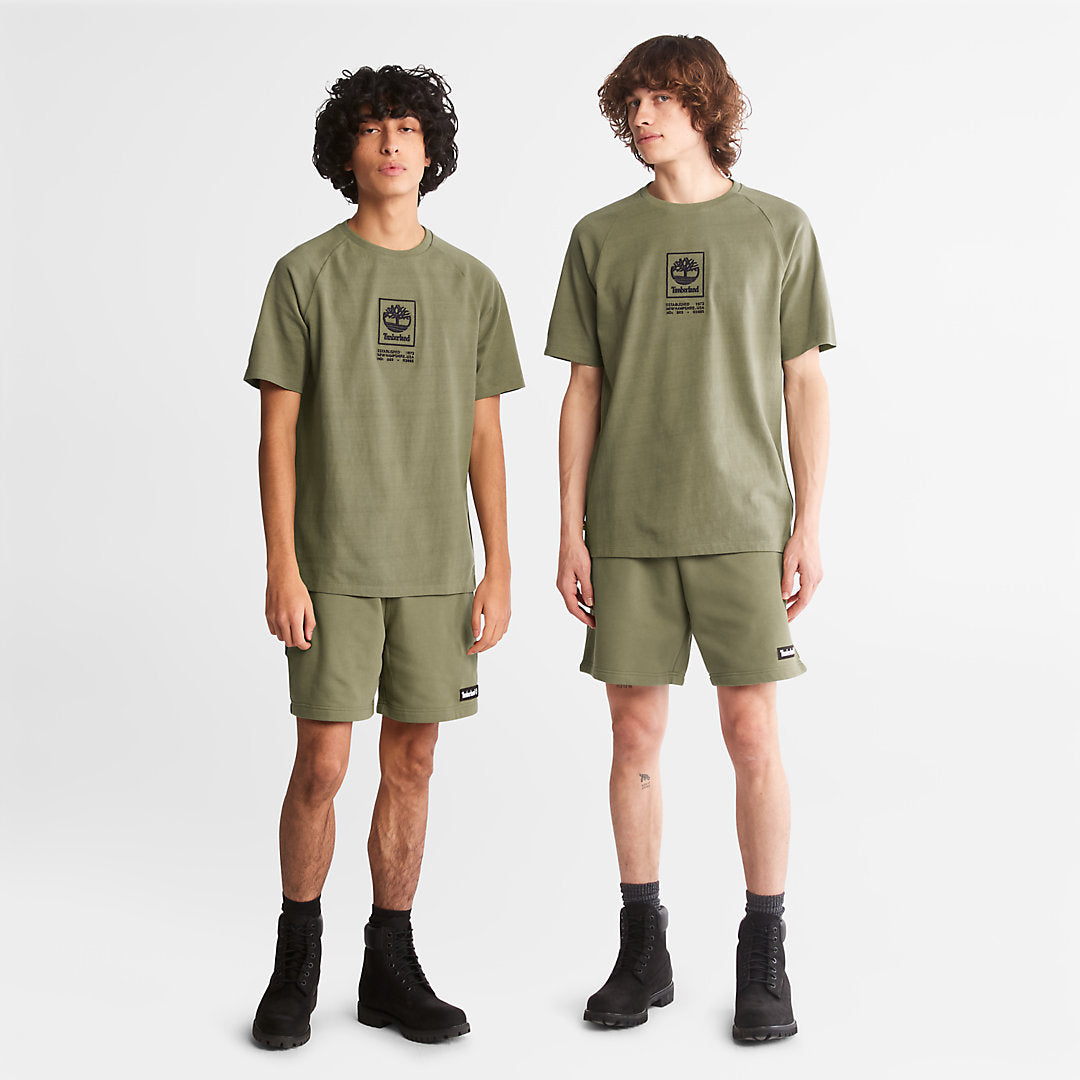Mens Timberland All Gender Sweatshorts in Green