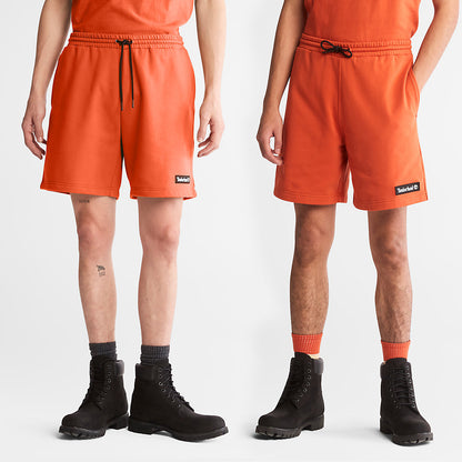 Mens Timberland All Gender Sweatshorts in Orange