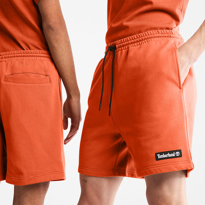 Mens Timberland All Gender Sweatshorts in Orange