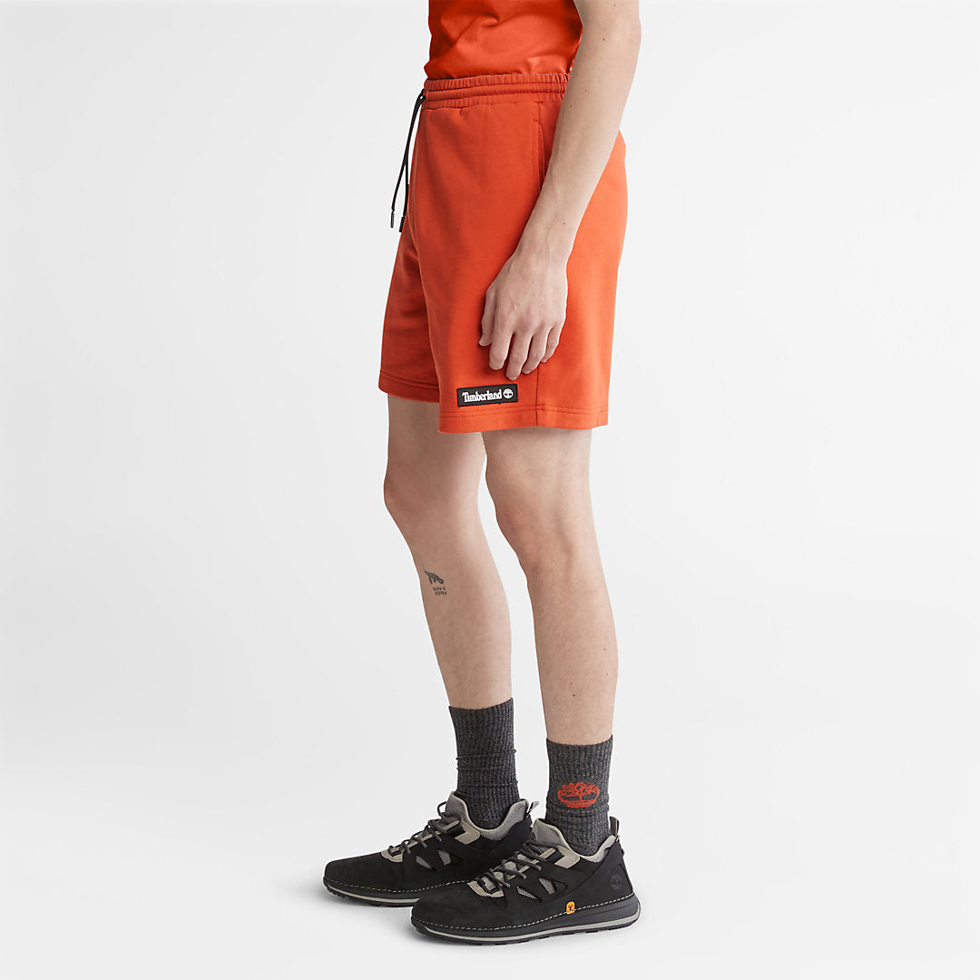 Mens Timberland All Gender Sweatshorts in Orange