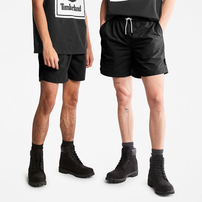 Mens Timberland All Gender Windbreaker Shorts in Black
