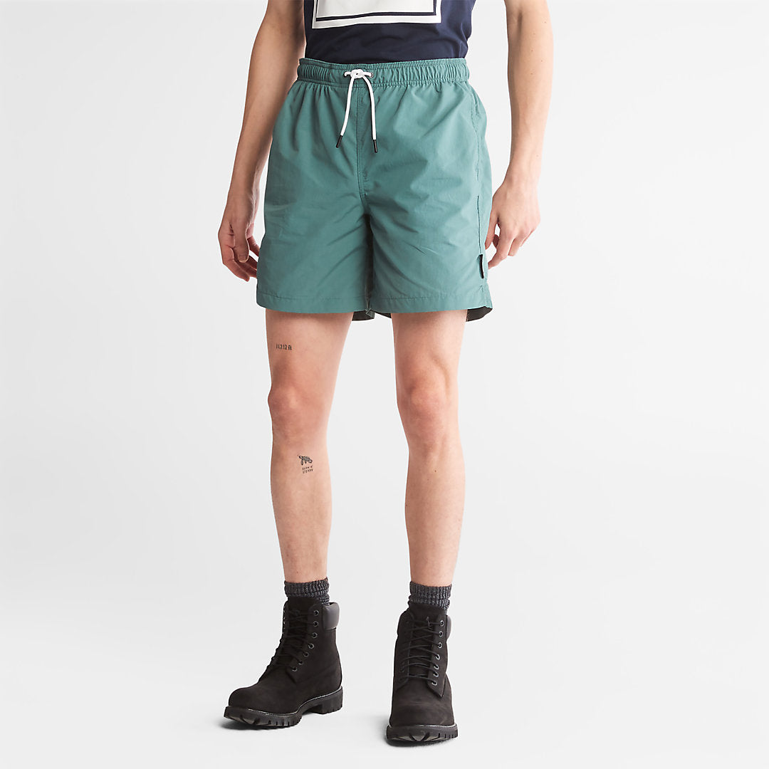 Mens Timberland All Gender Windbreaker Shorts in Green