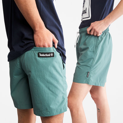 Mens Timberland All Gender Windbreaker Shorts in Green