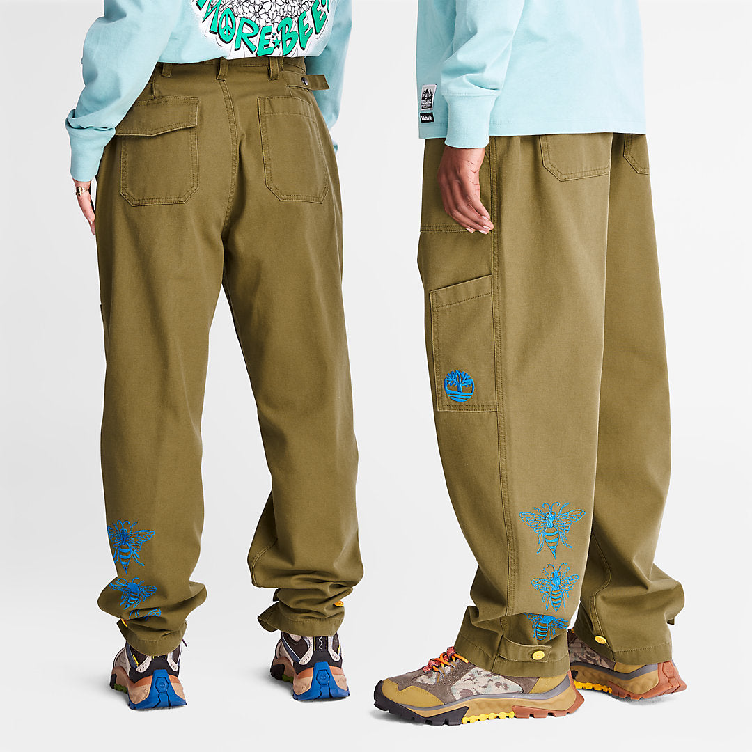Mens Timberland Bee Line x Timberland® Wide-leg Bottoms in Brown