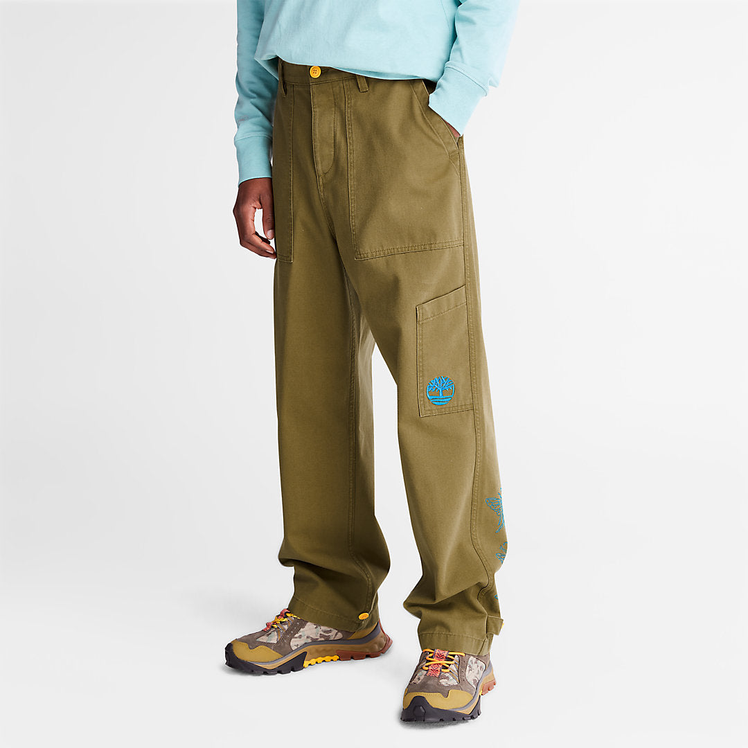 Mens Timberland Bee Line x Timberland® Wide-leg Bottoms in Brown