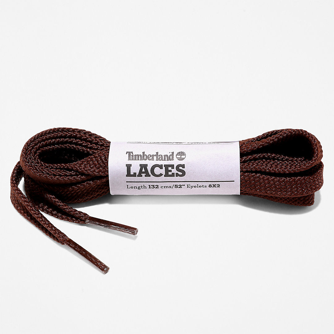 Mens Timberland 132cm/52” Flat Replacement Laces in Brown