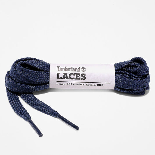 Mens Timberland 132cm/52” Flat Replacement Laces in Navy